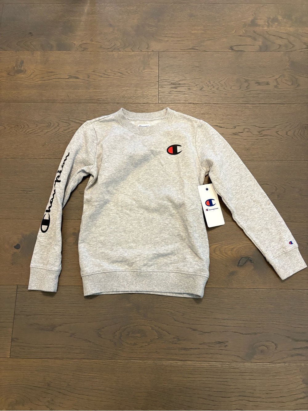 Champion kids gray sweatshirt sz 10/12 NWT ret $89